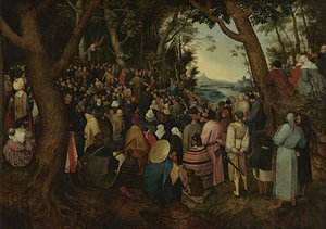 Saint John Preaching to the Crowd (copy after Pieter Bruegel the Elder)